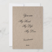 Heart and Lace Special Valentine シーズンカード (裏面)