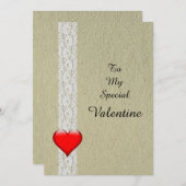 Heart and Lace Special Valentine シーズンカード (正面/裏面)