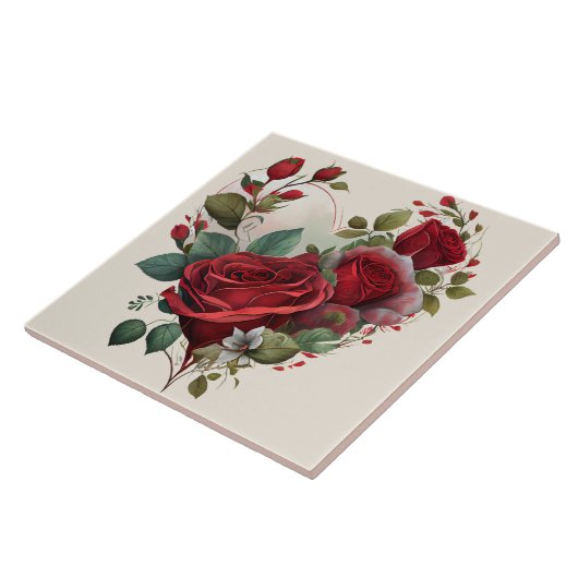 Heart and Red Roses タイル (側面)