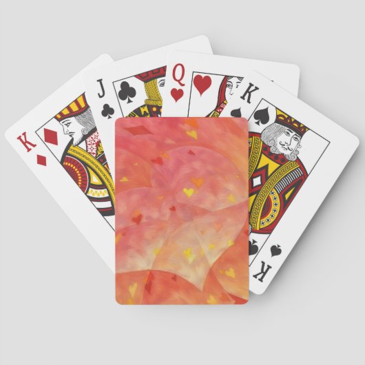 Heart Art Abstract and Fun Playing Cards トランプ (裏面)
