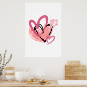 Heart Art Print ポスター (キッチン)