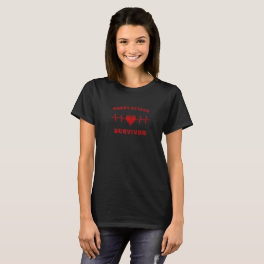 Heart Attack Survivor Cardiac Patient   Tシャツ (正面フル)