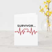 Heart Attack Survivor Gifts Survivor Hearts Diseas カード (黄色い花)