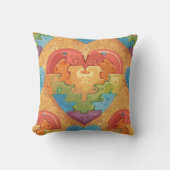 Heart autism クッション (正面)