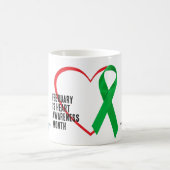 Heart Awareness, Surgery, Survivor Recovery Gift コーヒーマグカップ (中央)