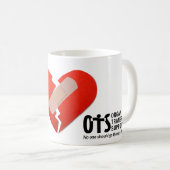 Heart Awareness, Surgery, Survivor Recovery Gift コーヒーマグカップ (正面右)