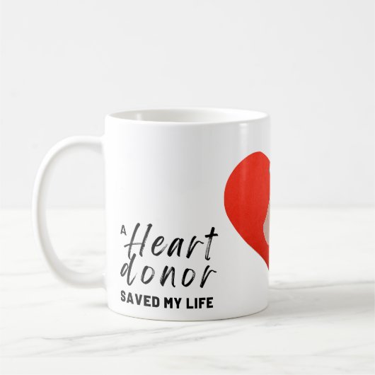Heart Awareness, Surgery, Survivor Recovery Gift コーヒーマグカップ (左)