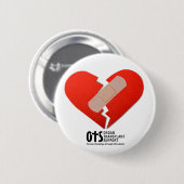 Heart Awareness, Surgery, Survivor Recovery Gift 缶バッジ (正面&裏面)