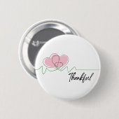 heart awareness, surgery, survivor recovery gift 缶バッジ (正面&裏面)