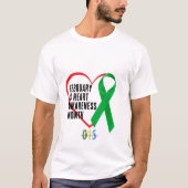 Heart Awareness, Survivor Recovery Gift, Surgery Tシャツ (正面)
