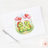 Heart Balloons ラウンドシール (封筒)