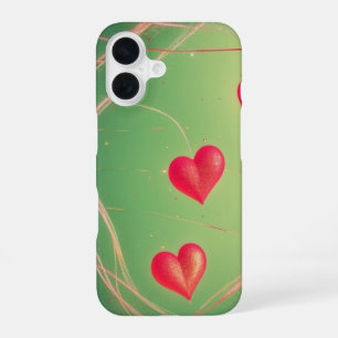 Heart Balloons and Light Trails Phone Case iPhone 16ケース