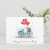 Heart Balloons & Bike Valentine's Day シーズンカード (スタンド正面)