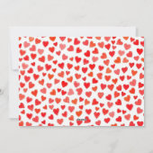 Heart Balloons & Bike Valentine's Day シーズンカード (裏面)