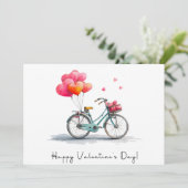 Heart Balloons & Bikes Valentine's Day シーズンカード (スタンド正面)
