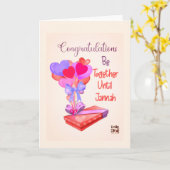 Heart Balloons Engagement Card カード (黄色い花)