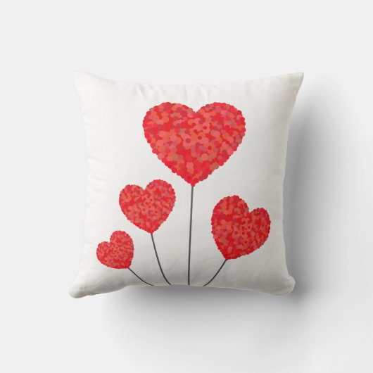 Heart Balloons Illustration Design クッション (裏面)