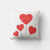 Heart Balloons Illustration Design クッション (正面)