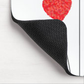 Heart Balloons Illustration Design マウスパッド (コーナー)