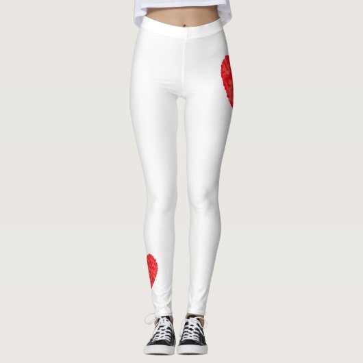 Heart Balloons Illustration Design レギンス (正面)