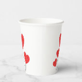 Heart Balloons Illustration Design 紙コップ (右)