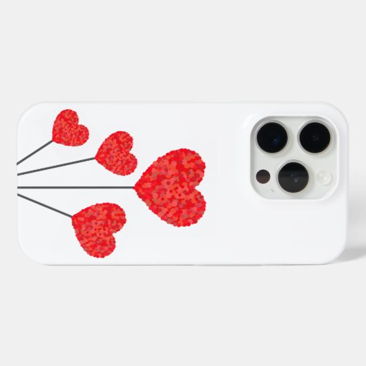 Heart Balloons Illustration Design Case-Mate iPhoneケース (裏面 (横))