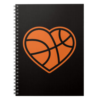 Heart Basketball Love Sport Design ノートブック