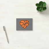 Heart Basketball Love Sport Design ポストイット (オフィス)