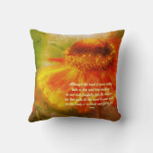 Heart Be Your Guide Zinnia Inspirational Quote  クッション (裏面)