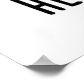 Heart Beat Funny Heart Drummer Pun ポスター (角)