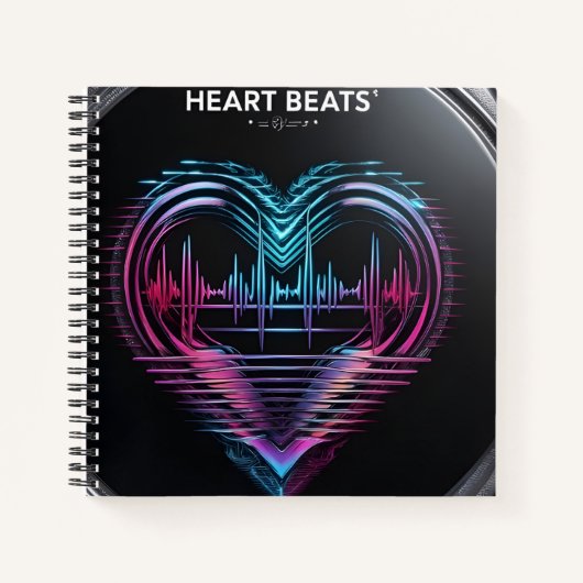 Heart Beats Journal – Write What Makes Your Heart  ノートブック (正面)