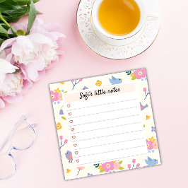 Heart & Birds Blossom – Blossom Time Sticky Notes ポストイット