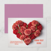 Heart  blooming flower gift  シーズンポストカード (正面/裏面)