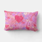 Heart & Bow Dreamscape Maximalist Throw Pillow ランバークッション (裏面)