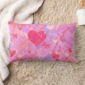 Heart & Bow Dreamscape Maximalist Throw Pillow ランバークッション (ブランケット)