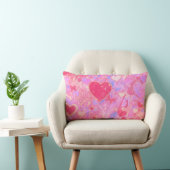 Heart & Bow Dreamscape Maximalist Throw Pillow ランバークッション (椅子)