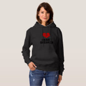Heart Breaker Hoodie – Funny Anti Valentine Broken パーカ (正面フル)