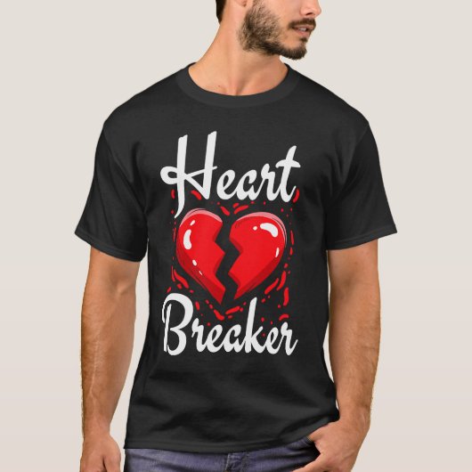Heart Breaker Valentines Day Hearts Day Hug Dealer Tシャツ (正面)