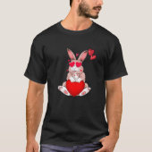 Heart Bunny Rabbit Cute Valentines Day Animal Tシャツ (正面)