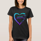 Heart Butterfly Suicide Prevention Awareness  Tシャツ (正面)