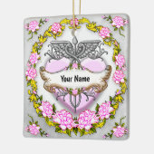 Heart Caduceus  セラミックオーナメント (左)