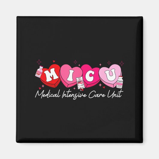 Heart Candy Micu Nurse Valentine's Day Medical Cri マグネット (正面)
