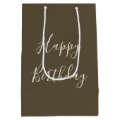 Heart Carved In a Pineapple On a Beach ミディアムペーパーバッグ (裏面)