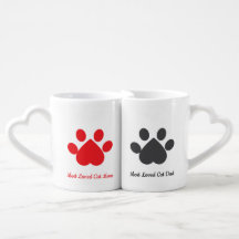 Heart Cat Paw with Quote and Name 