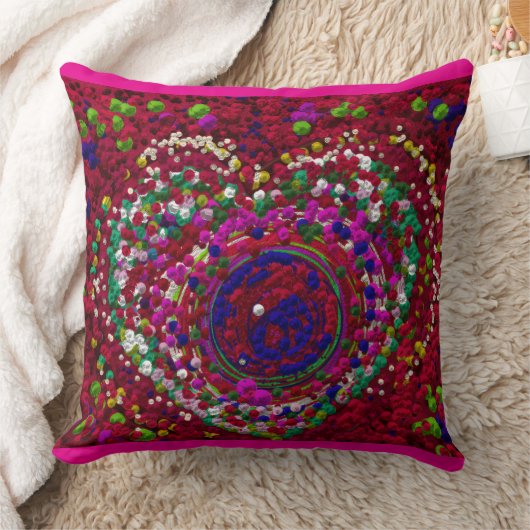 Heart Circle クッション (ブランケット)