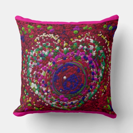 Heart Circle クッション (正面)