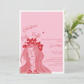 Heart Crown Girl – Galentine’s Day Girls Night  招待状 (スタンド正面)