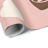 Heart Cupcake Chocolate Valentine Wrapping ラッピングペーパー (ロールコーナー)