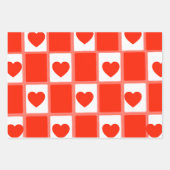 heart custom Sustainable Premium Crew Sock ラッピングペーパーシート (正面3)