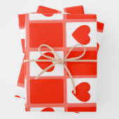 heart custom Sustainable Premium Crew Sock ラッピングペーパーシート (インサイチュ)